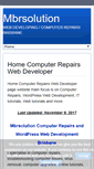 Mobile Screenshot of mbrsolution.com